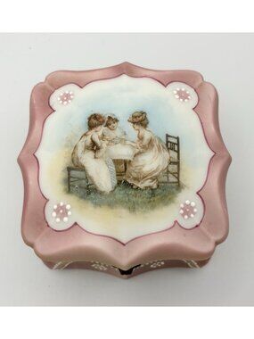 Nakara-C.F. Monroe, Burmese Color-Kate Greenaway Dresser Box 4"